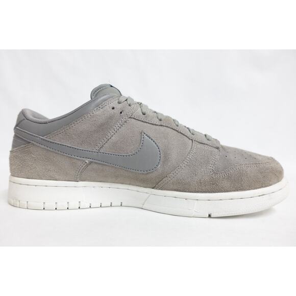 NIKE Men Dunk Low Skateboarding Sneakers Grey Size 13 Suede 2017 Shoe 904234-006